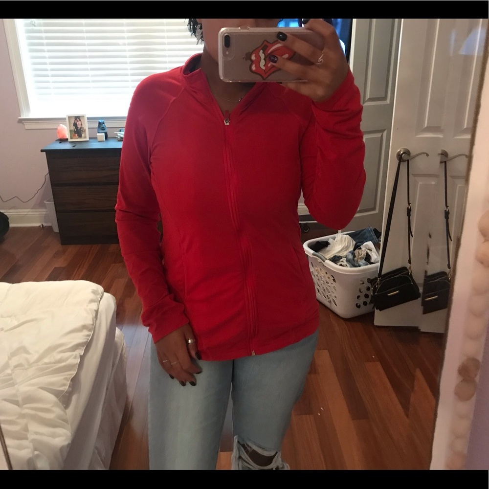 hot pink running jacket